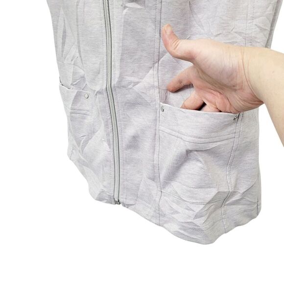 2/$20 Alia Light Grey Zip Up Vest TopSize: Small - Picture 5 of 9